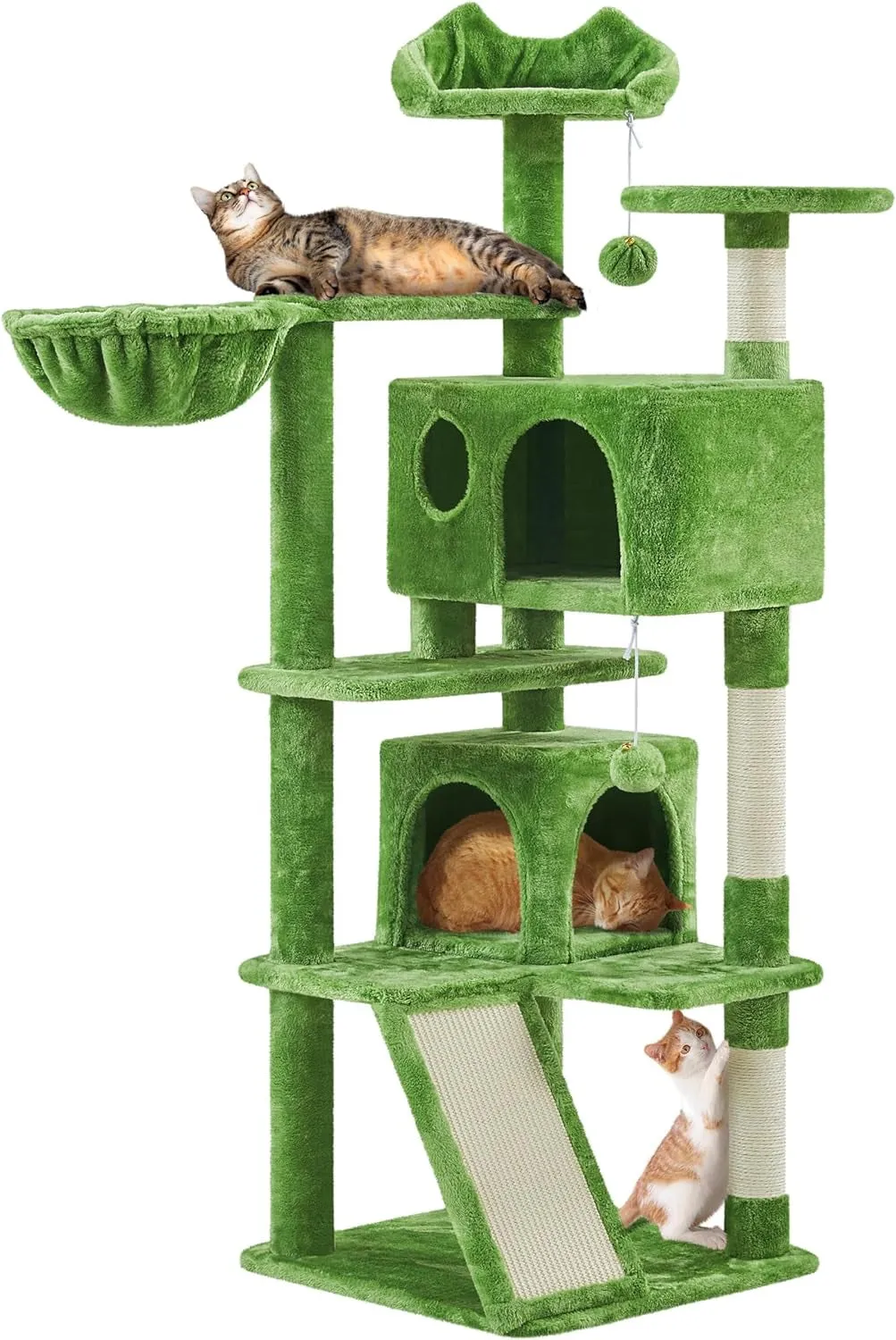 Stable Multi-Level Cat Tree: Sisal Scratching Posts