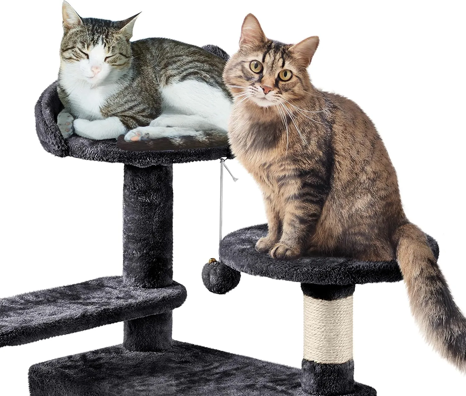 Stable Multi-Level Cat Tree: Sisal Scratching Posts