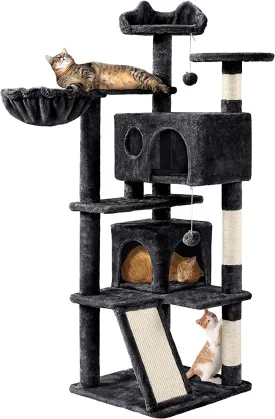 Stable Multi-Level Cat Tree: Sisal Scratching Posts