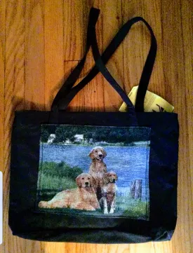 Waterproof Large Tote Golden Retriever Dog Purse