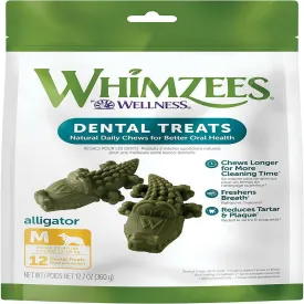 WHIMZEES by Wellness Alligator Natural Grain Free Dental Chews For Medium Dogs (12 pc)