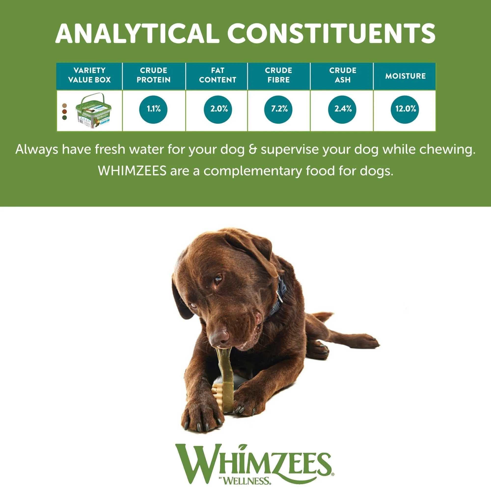 Whimzees Dog Dental Treats Variety Value Box Large 14 Pack