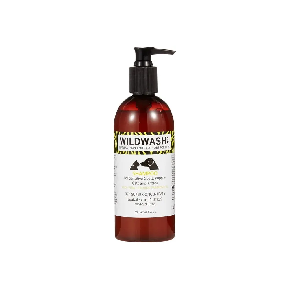 WildWash Pro Shampoo For Sensitive Coats, Puppies & Kittens
