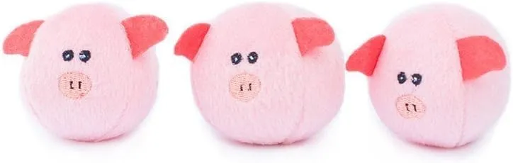 ZippyPaws Burrow- Interactive Dog & Puppy Toys for Boredom, Stimulating Pet Products to Keep Them Busy, Hide & Seek Plush Dog Puzzles, Squeaky Toy for Enrichment, for Small & Medium Dogs- Pig Barn
