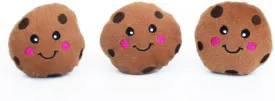 ZippyPaws Burrow Replacement Miniz - Interactive Dog & Puppy Toys for Boredom, Stimulating Pet Products to Keep Them Busy, Plush Refills for Hide & Seek Puzzle, Squeaky Toy for Enrichment - Cookies