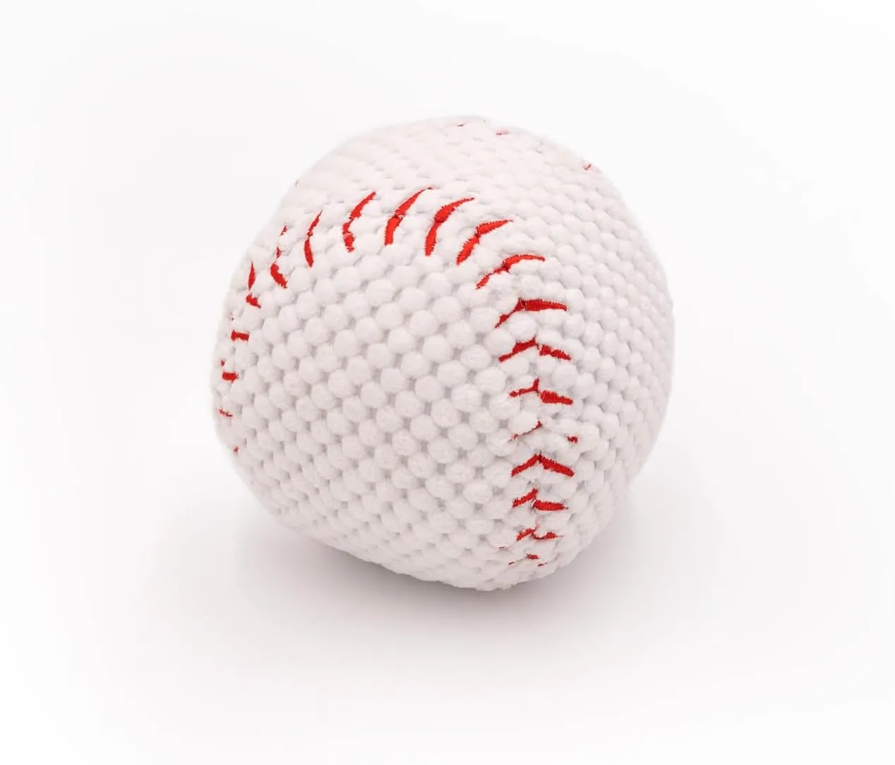 ZippyPaws SportsBallz - Dog Squeaky Toys to Keep Them Busy, Funny Plush for Small, Medium, & Large Dogs, Cute Stuffed Puppy Toy, Pet Products, Gift for All Breeds, Interactive Squeaker - Baseball